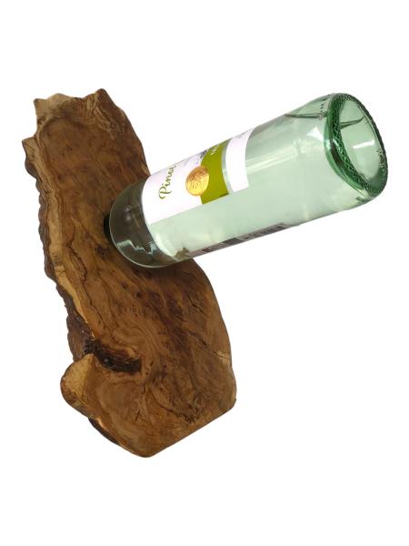 Olivenholz Weinflaschenhalter/schwebende Flasche Art.Nr. W03