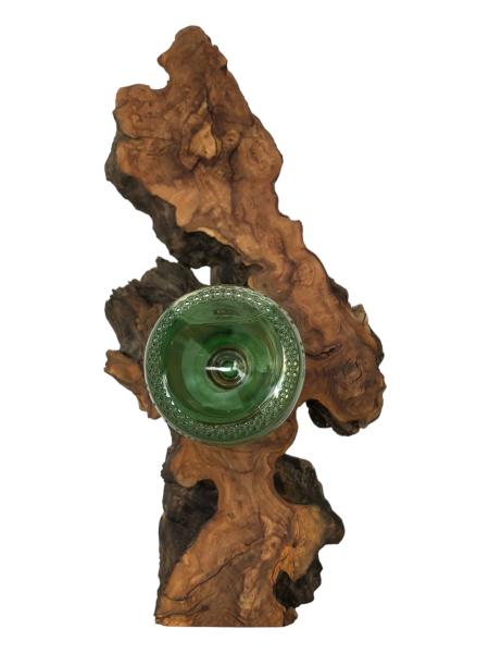 Olivenholz Weinflaschenhalter/schwebende Flasche Art.Nr. W11