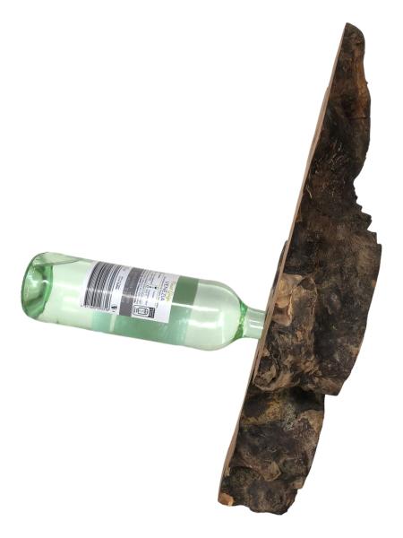 Olivenholz Weinflaschenhalter/schwebende Flasche Art.Nr. W11