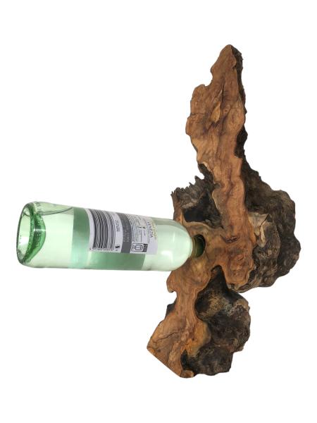 Olivenholz Weinflaschenhalter/schwebende Flasche Art.Nr. W11
