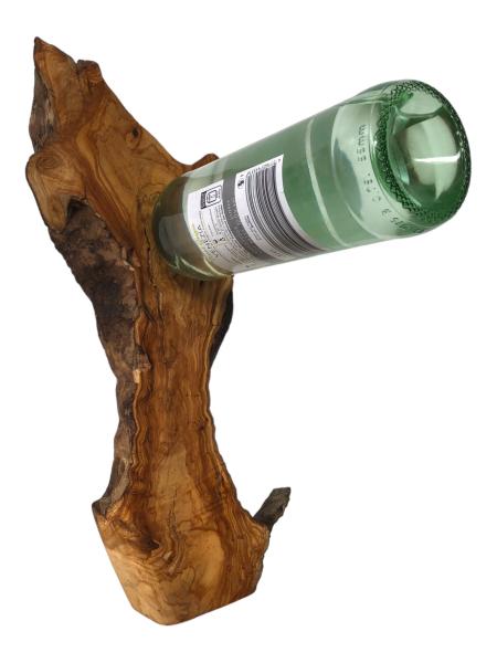 Olivenholz Weinflaschenhalter/schwebende Flasche Art.Nr. W12