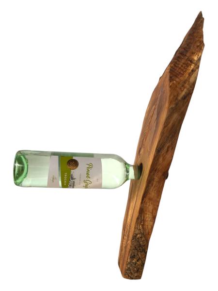 Olivenholz Weinflaschenhalter/schwebende Flasche Art.Nr. W13