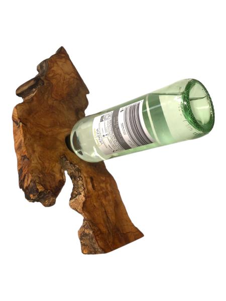 Olivenholz Weinflaschenhalter/schwebende Flasche Art.Nr. W16