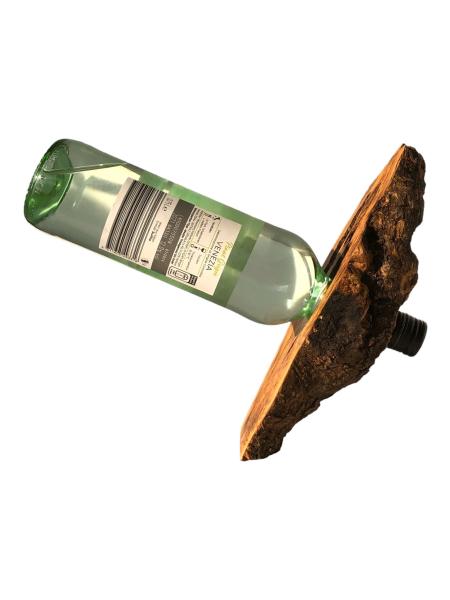 Olivenholz Weinflaschenhalter/schwebende Flasche Art.Nr. W17