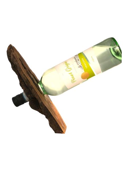 Olivenholz Weinflaschenhalter/schwebende Flasche Art.Nr. W17