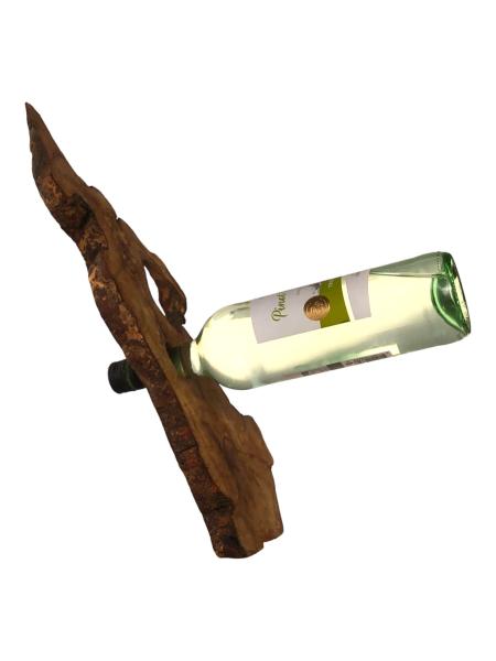 Olivenholz Weinflaschenhalter/schwebende Flasche Art.Nr. W18