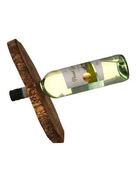 Olivenholz Weinflaschenhalter/schwebende Flasche Art.Nr. W19