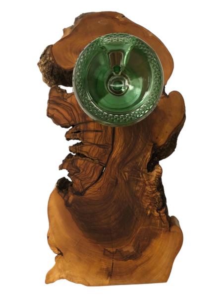 Olivenholz Weinflaschenhalter/schwebende Flasche Art.Nr. W21