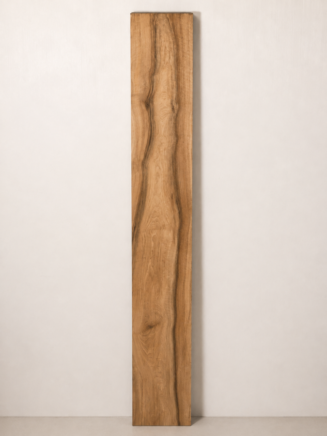 Walnuss Bohle 173,5 cm – Große Nussbaum Bohle gehobelt Rohware 4,1 cm - B466