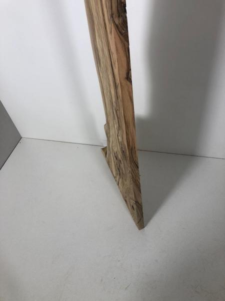 Einmalig schönes Olivenholzbrett mit geraden Anschnitten – ideal für den Thekenbau oder Fensterbänke.