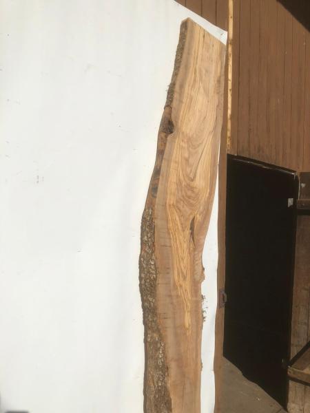 Große Olivenholz Bohle – ideal für den Bau von Esstischen, Theken oder Arbeitsplatten.