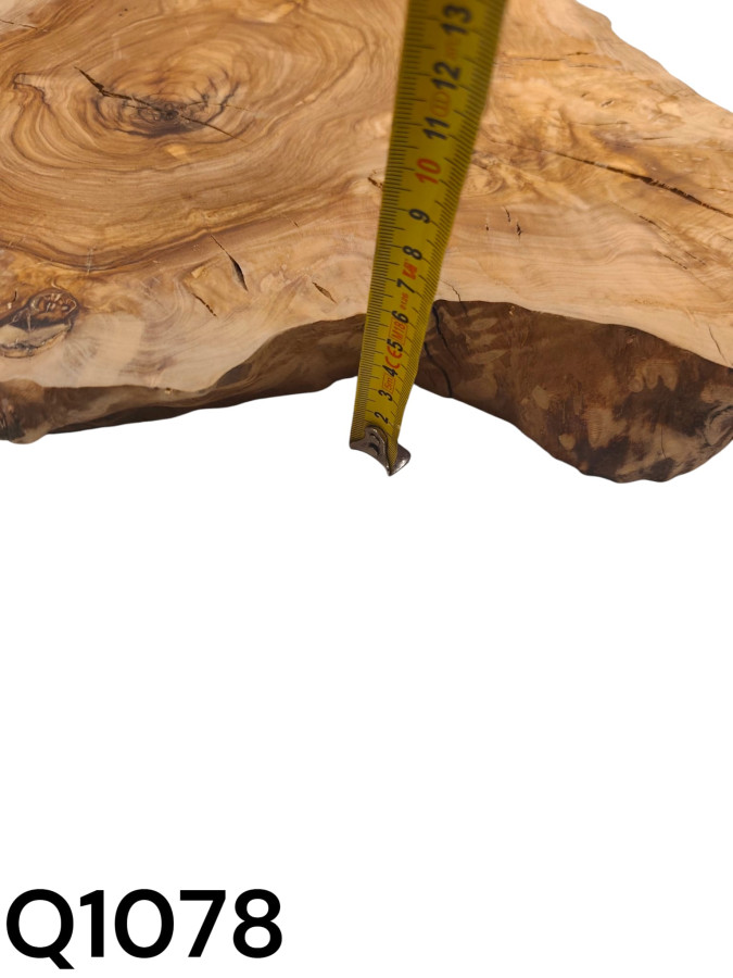Massive Olivenholz Baumscheibe 45 cm – Trockenes Olivenholz - bereits geschliffen