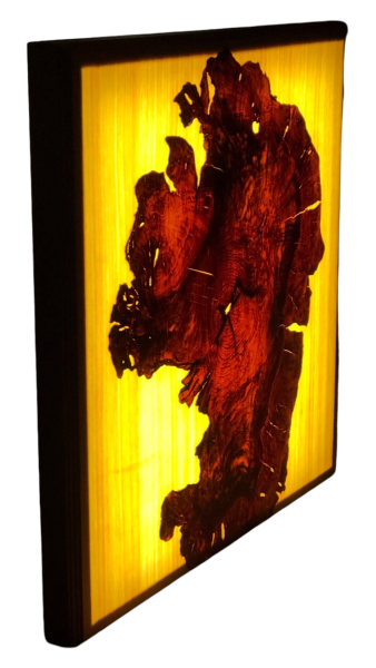 Olivenholz Wandbild beleuchtet 66x66 cm Art.Nr. G04