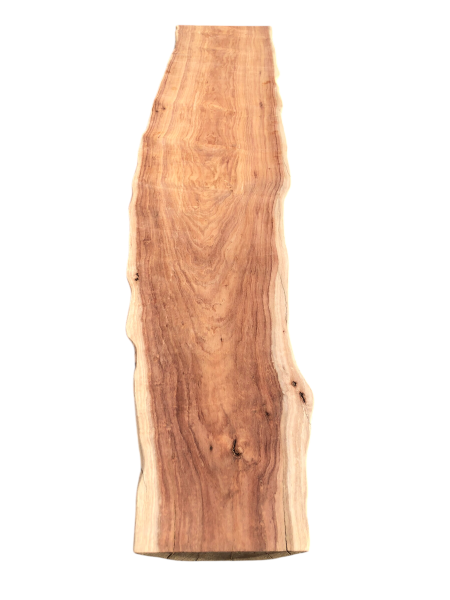 Polierte Australian Blackwood Klangholz-Bohle – 196,5 cm x 21–38 cm x 3,5 cm (Nr. 1221)