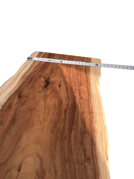 Polierte Australian Blackwood Klangholz-Bohle – 196,5 cm x 21–38 cm x 3,5 cm (Nr. 1221)