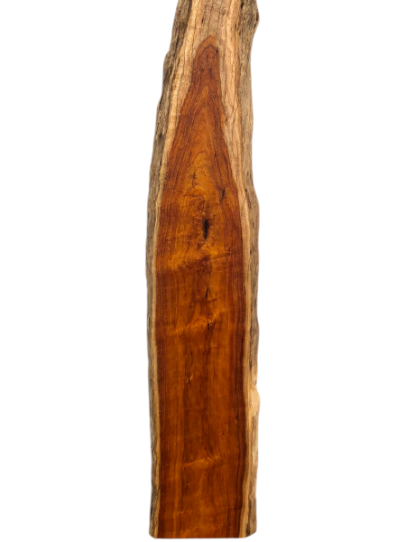 Polierte Australian Blackwood Klangholz-Bohle – 196,5 cm x 21–38 cm x 3,5 cm (Nr. 1221)