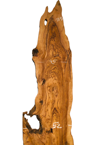 Riesige 265 cm Olivenholz Bohle - Uralt und wunderschön - 1213