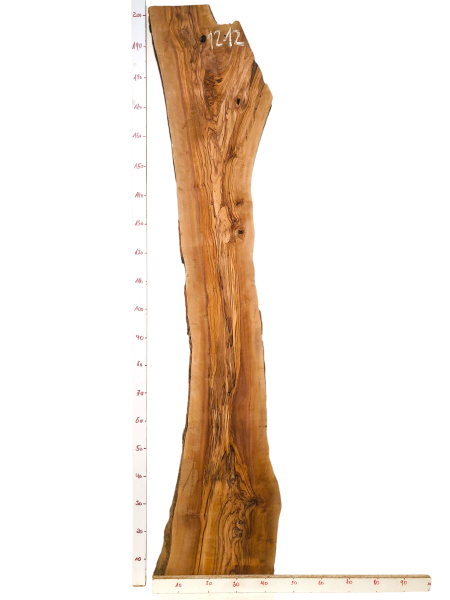 Vielseitige 200 cm Olivenholz Bohle mit 4,7 cm Stärke und hoher Tragfestigkeit 1212