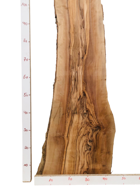 Vielseitige 200 cm Olivenholz Bohle mit 4,7 cm Stärke und hoher Tragfestigkeit 1212